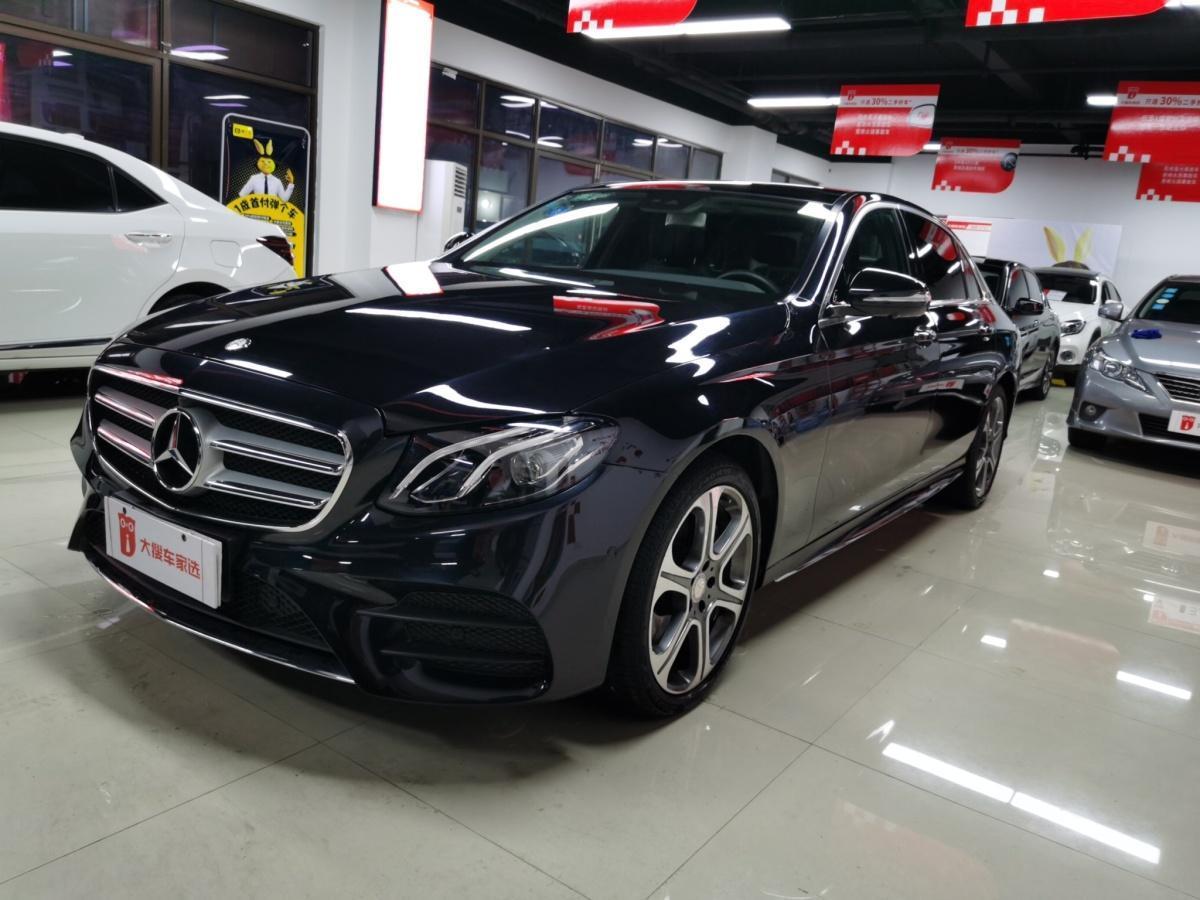 湖州2017年1月奔驰奔驰e级2016款e300l运动时尚型黑色手自一体