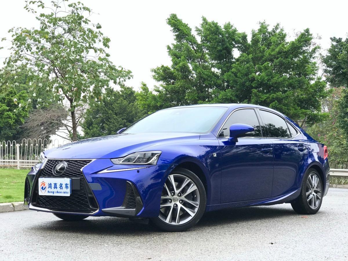 广州2018年2月雷克萨斯is2017款300fsport版蓝色手自一体