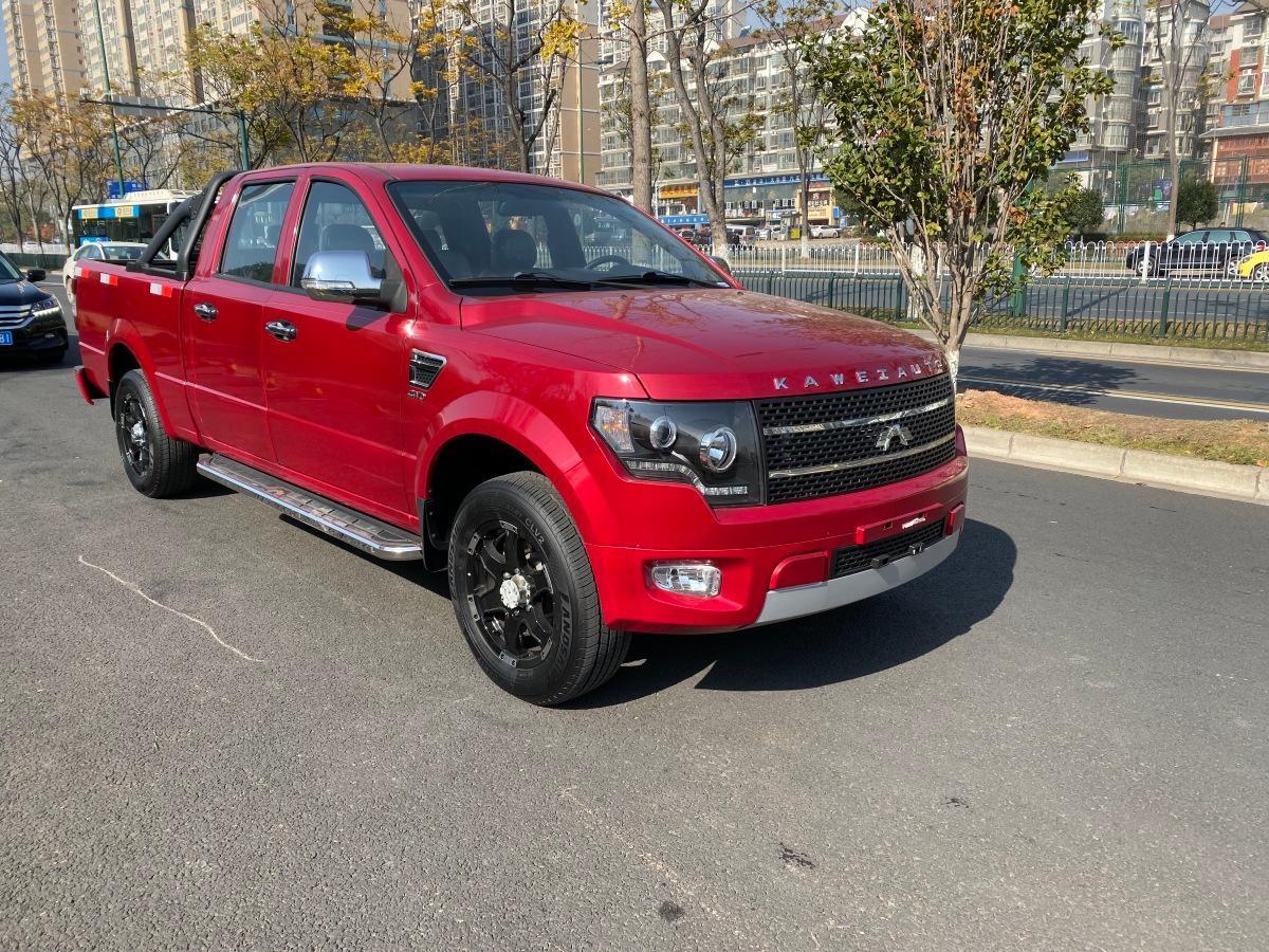 长沙2019年11月卡威k12018款28t柴油四驱创享版双排皮卡4jb1红色手动