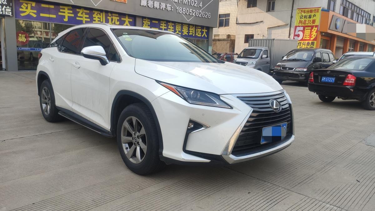 泰州2018年5月雷克萨斯rx2016款300两驱舒适版国v白色手自一体