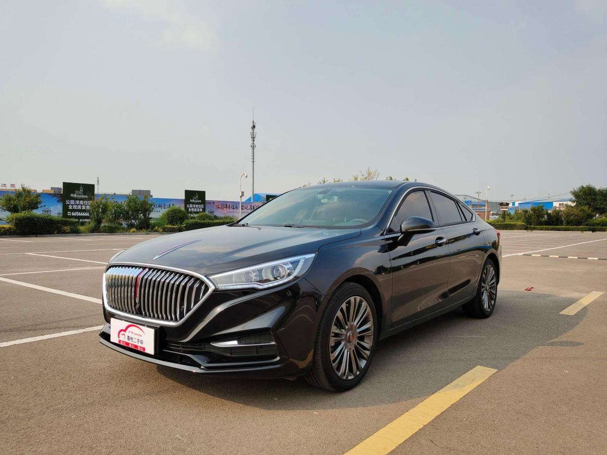 【济南】2021年1月 红旗 h5 2020款 1.5t dct旗韵版 黑色 自动档