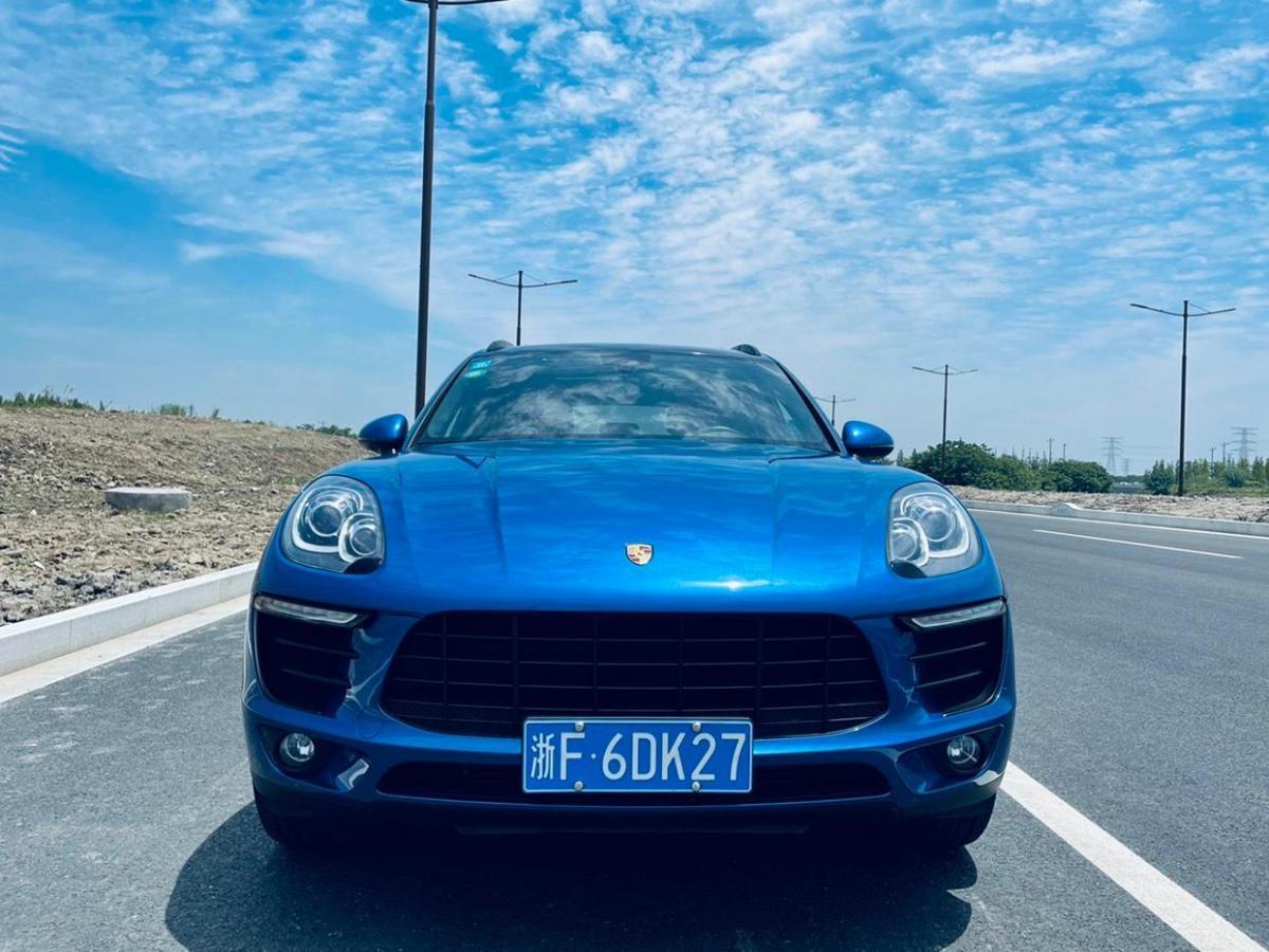 嘉兴2017年11月保时捷macan2017款macan20t蓝色自动档