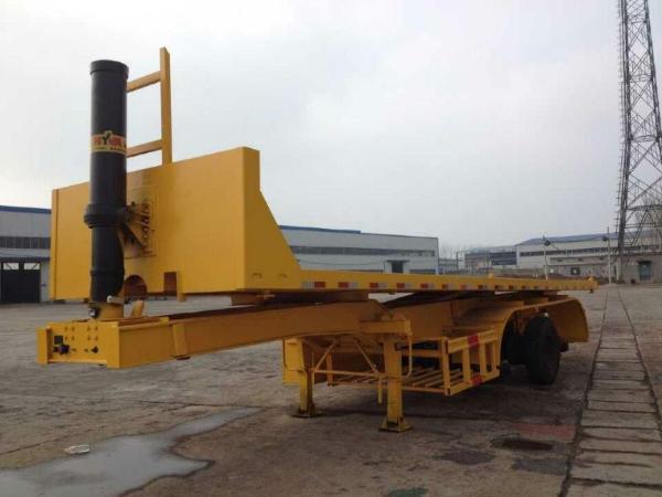 【济宁】2014年5月 低价出售20英尺集装箱后翻自卸车 红色 手动挡