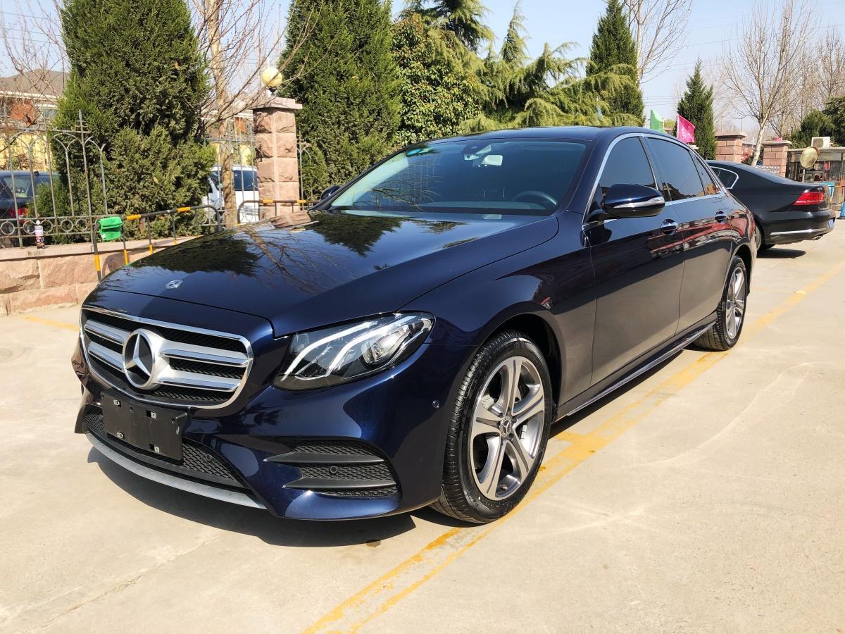 济南2019年1月奔驰奔驰e级2019款e200l运动型蓝色手自一体