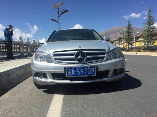 【西藏】2009年10月 奔驰 c级 c200 cgi 1.8t 优雅型 银灰 手自一体