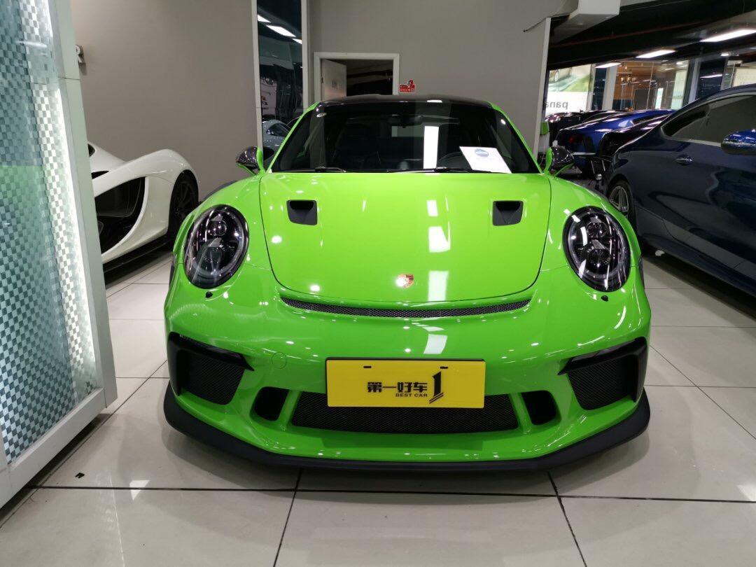 杭州2018年12月保時捷911保時捷911gt3rs綠色手自一體