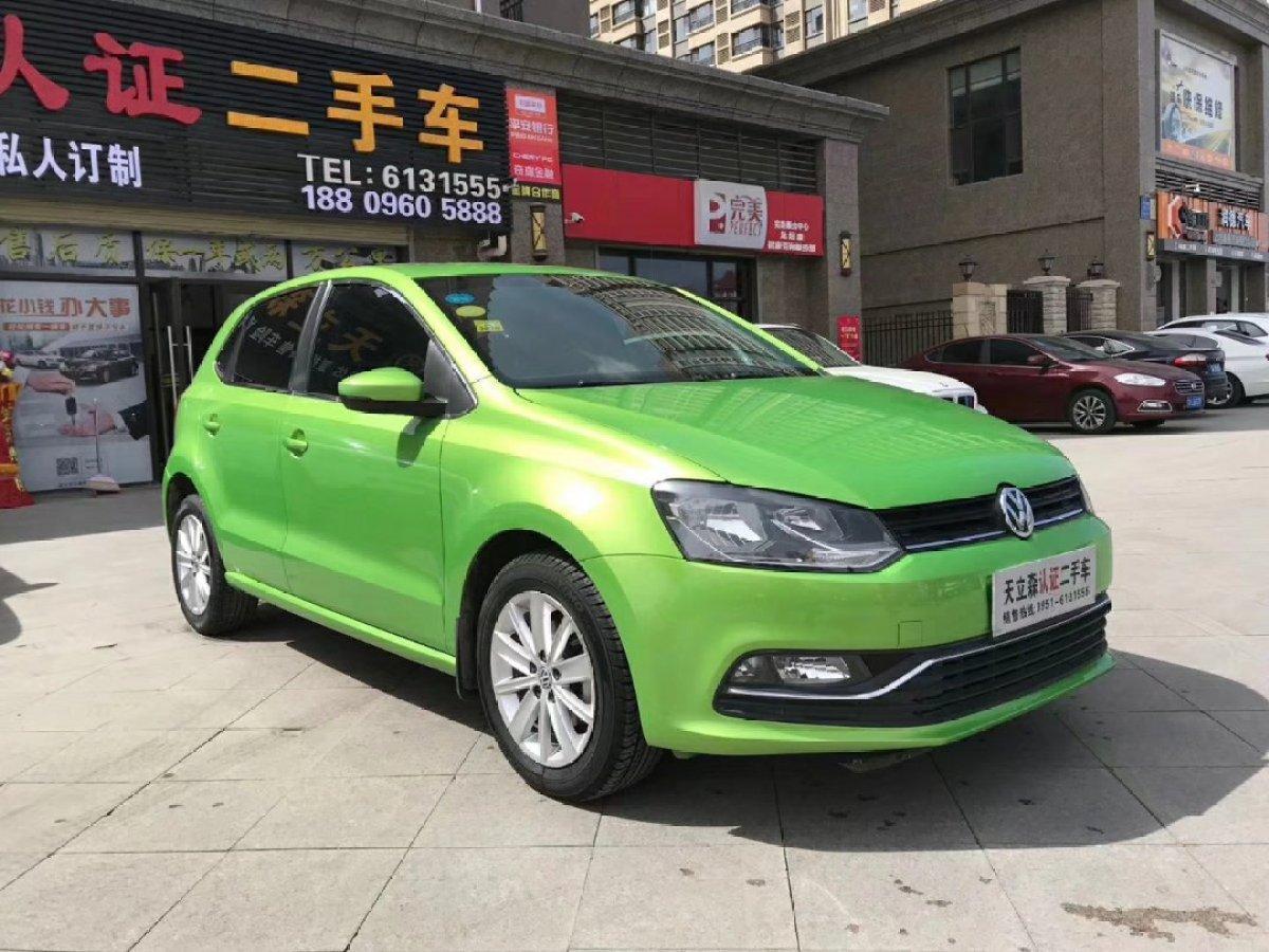 银川2015年5月大众宝来2014款16l自动豪华型绿色手自一体