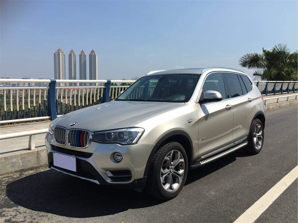 南宁2015年07月宝马宝马x32014款xdrive20ix设计套装香槟色手动挡