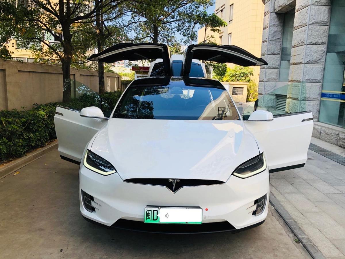 【厦门】2019年8月 特斯拉 model x  2019款 长续航版 白色 自动档