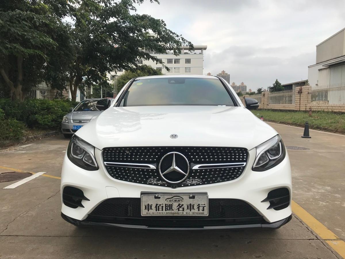 海口2019年4月奔驰奔驰glc2018款glc2604matic白色手自一体