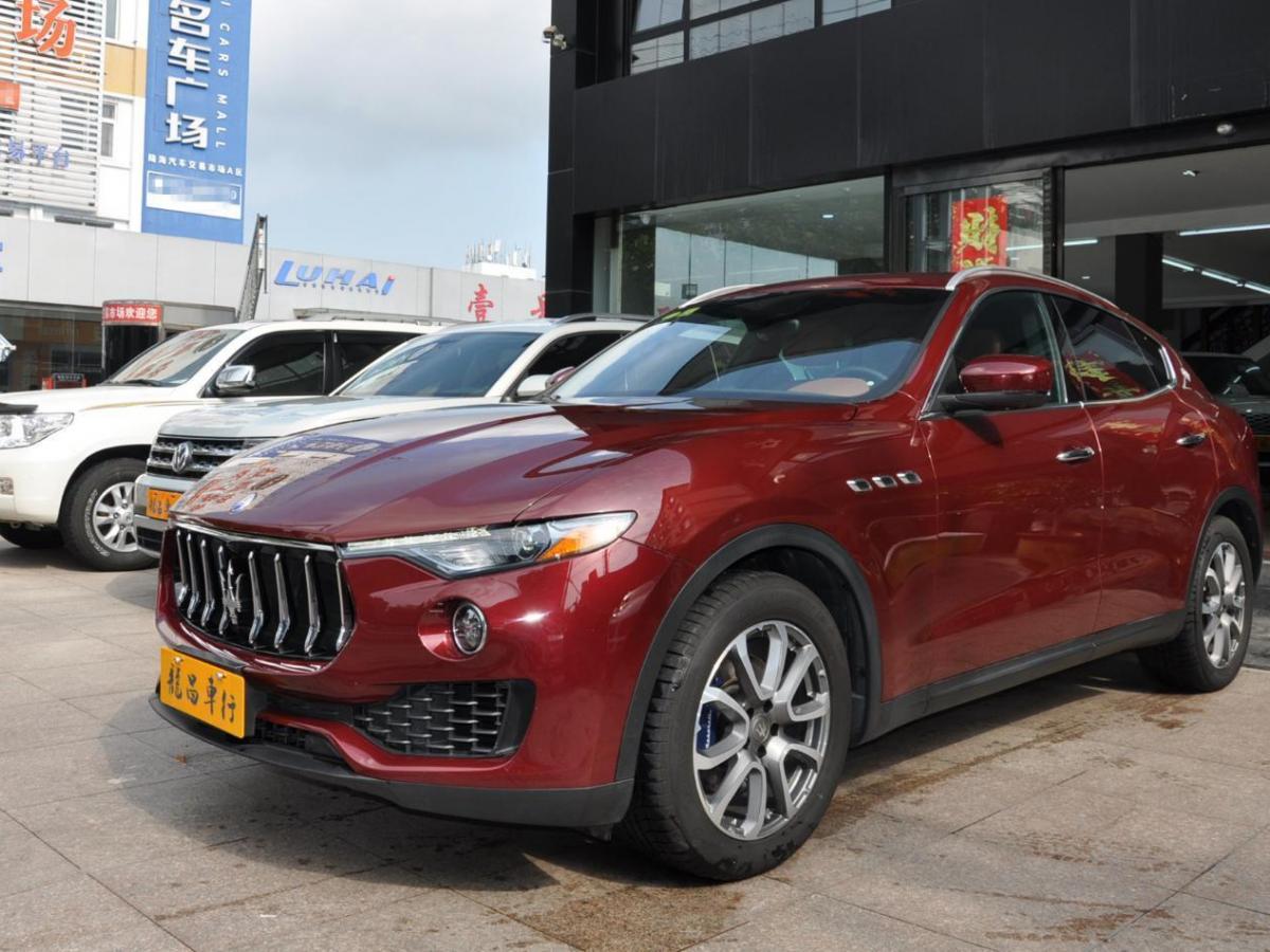 青岛2018年10月玛莎拉蒂levante2018款30t经典版红色自动档