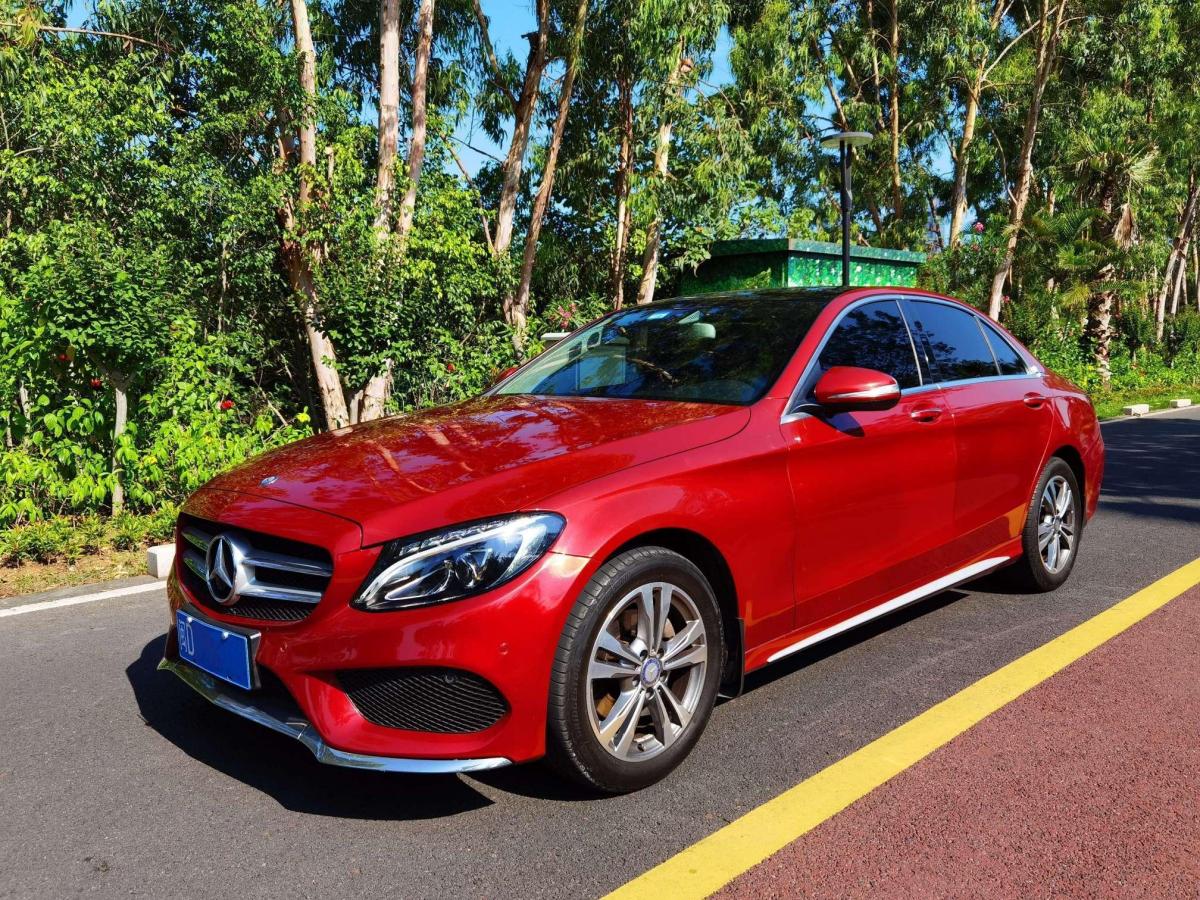 厦门2016年6月奔驰奔驰c级2021款c260星耀臻藏版红色手自一体