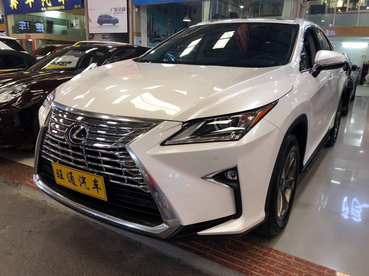 广州2017年1月雷克萨斯rx2016款rx200t舒适版两驱白色手自一体