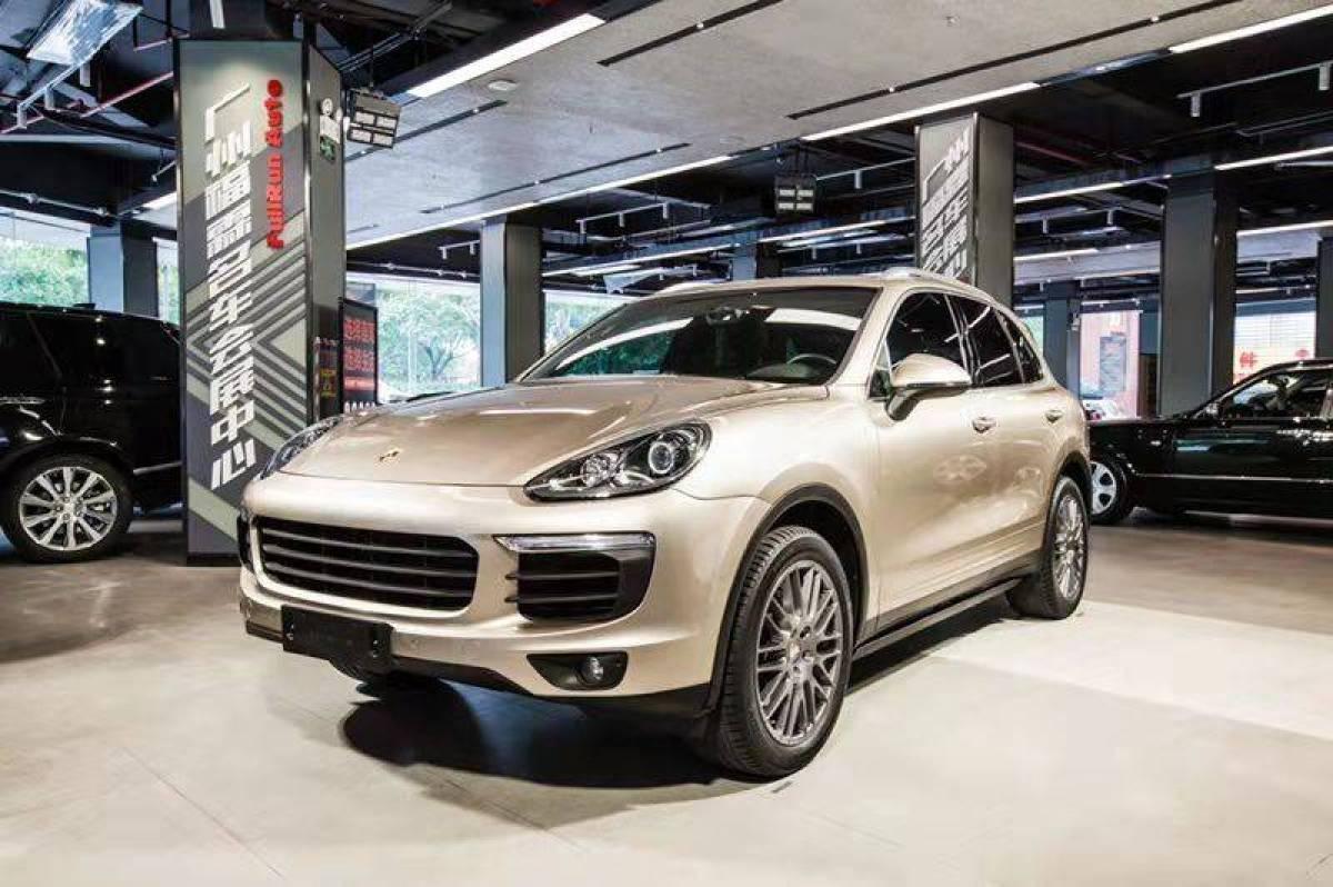 广州2017年6月保时捷cayenne2016款cayenne30t香槟色手自一体
