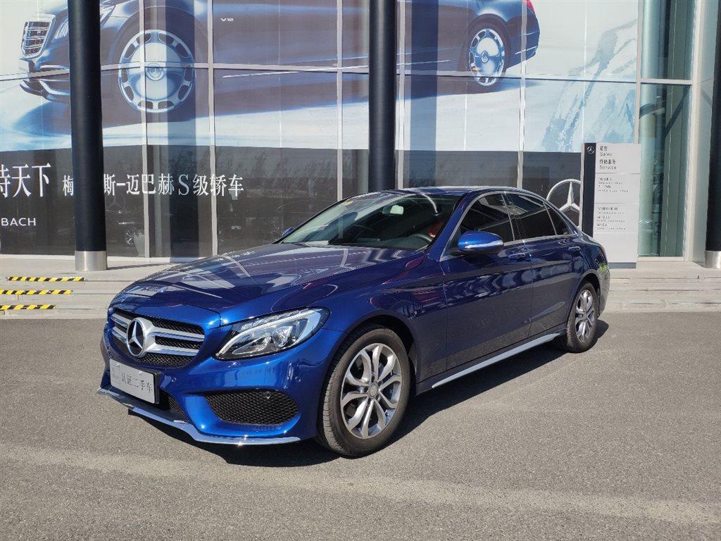 天津2016年07月奔驰奔驰c级2016款c180l运动型蓝色手动挡