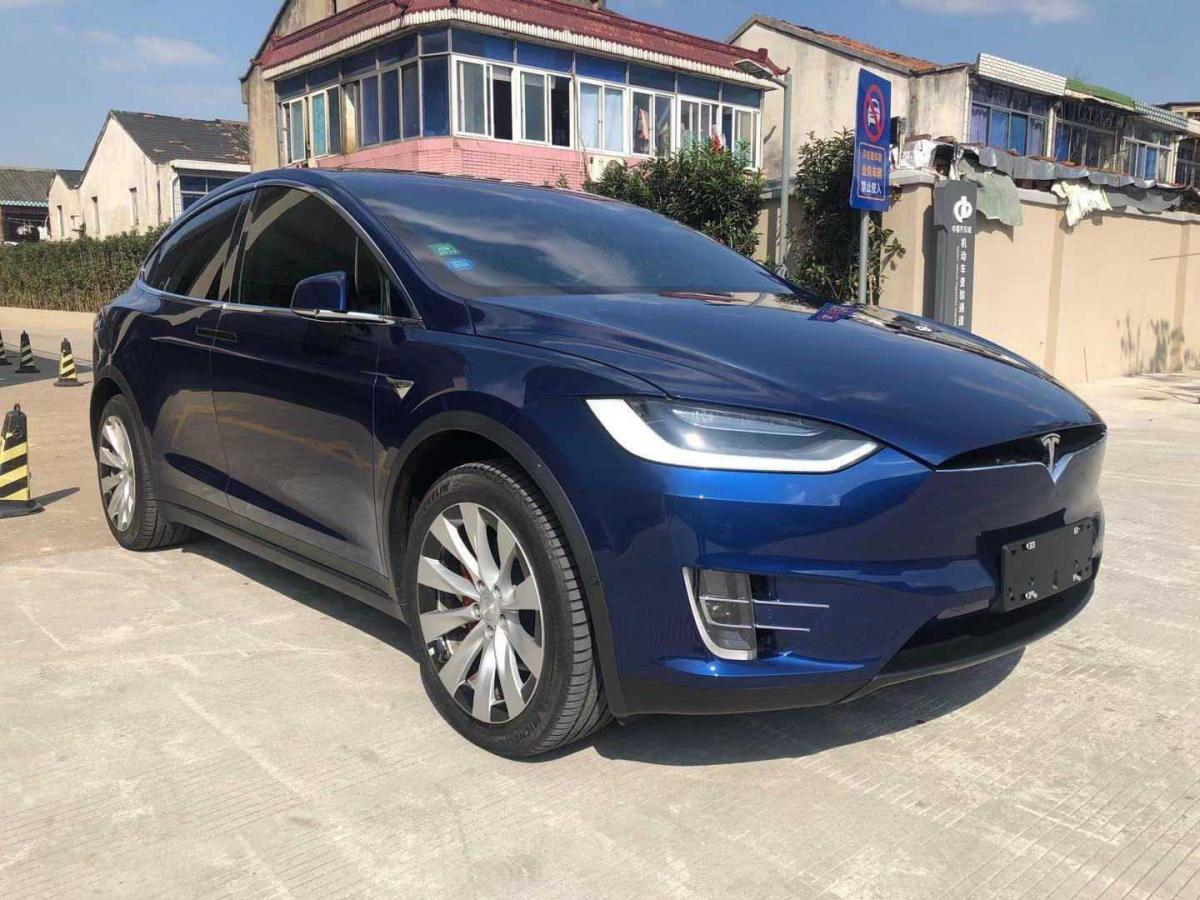 宁波2019年8月特斯拉modelx2017款modelx100d长续航版蓝色自动档