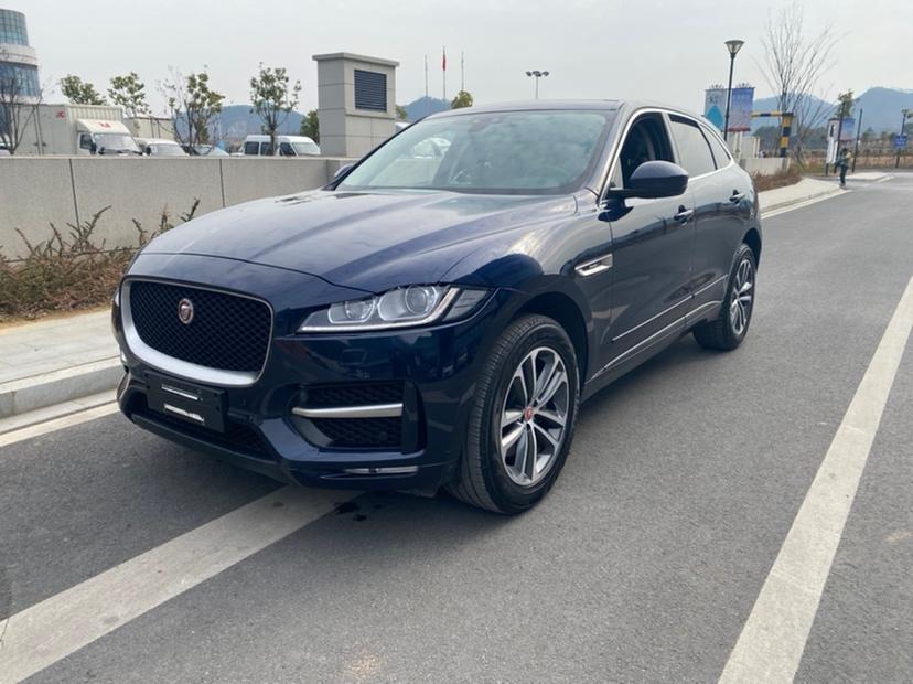 金华2018年9月捷豹fpace2018款改款20t四驱rsport运动版蓝色手自一体