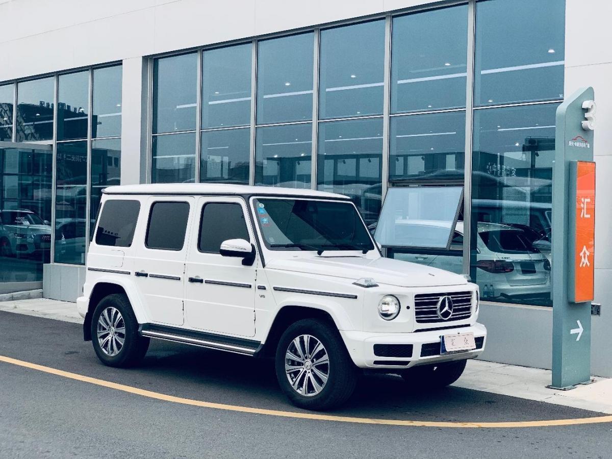无锡2020年1月奔驰奔驰g级2020款g500白色手自一体