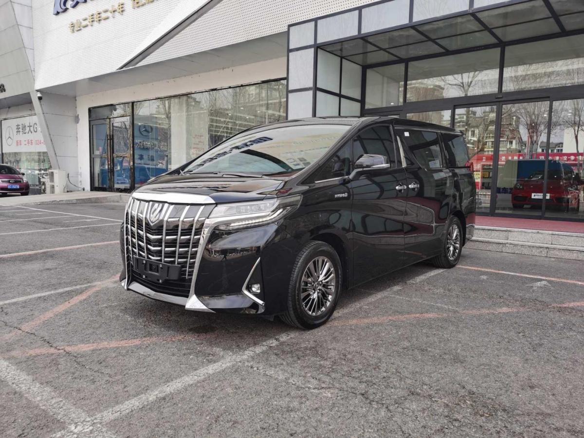 沈阳2020年7月丰田埃尔法2020款双擎25l尊贵版黑色自动档