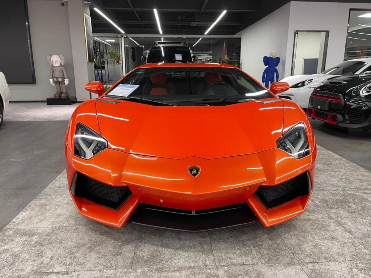 杭州2013年4月兰博基尼aventador2011款lp7004橙色自动档