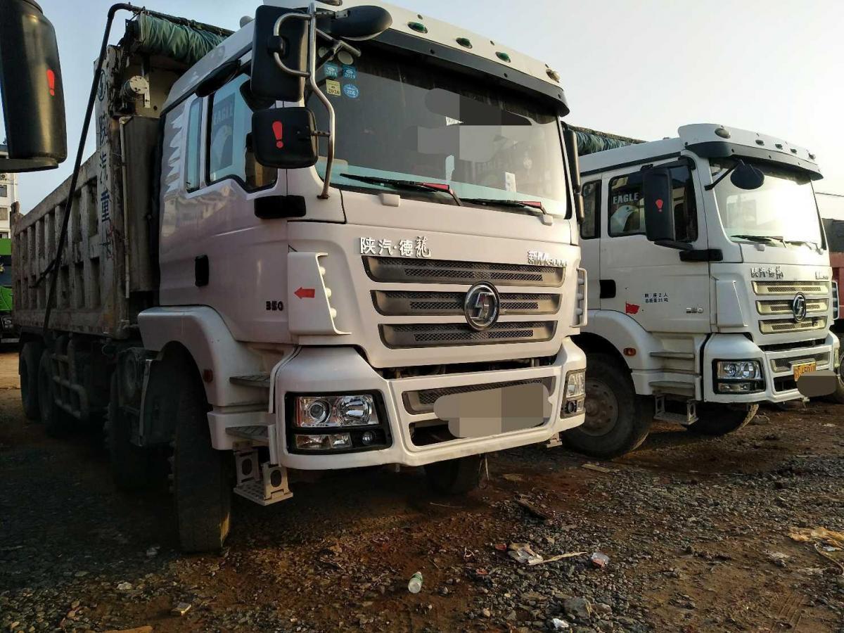 玉林2016年6月陕汽德龙前四后八自卸白色手动挡