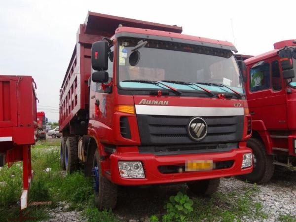 【宜春】2013年11月 福田欧曼后八自卸车 红色 手动挡