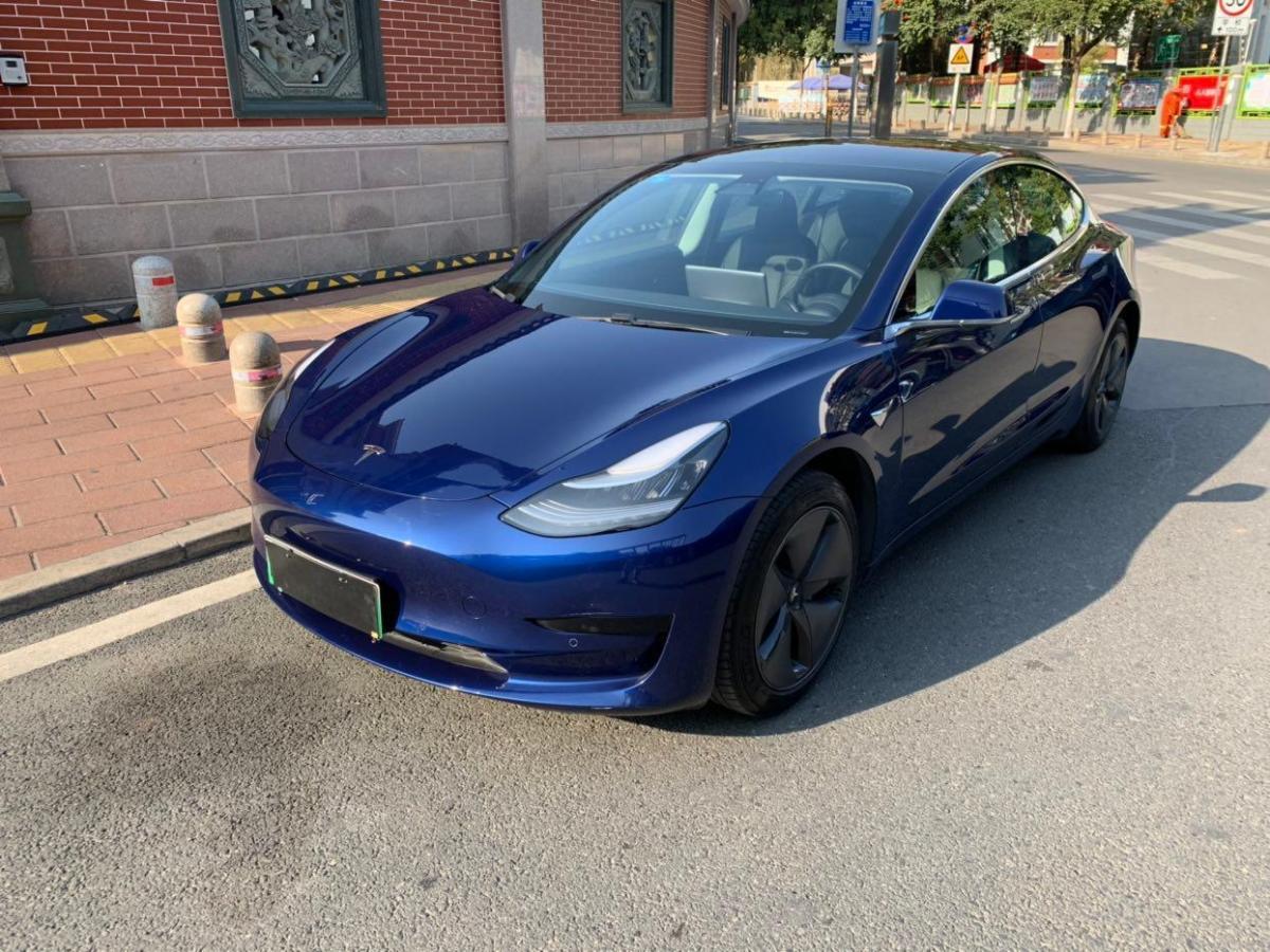 厦门2020年3月特斯拉model32019款标准续航后驱升级版蓝色自动档