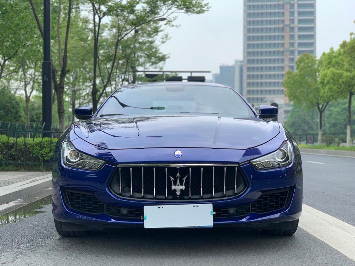 杭州2019年8月玛莎拉蒂ghibli2019款30t350hp标准版蓝色手自一体