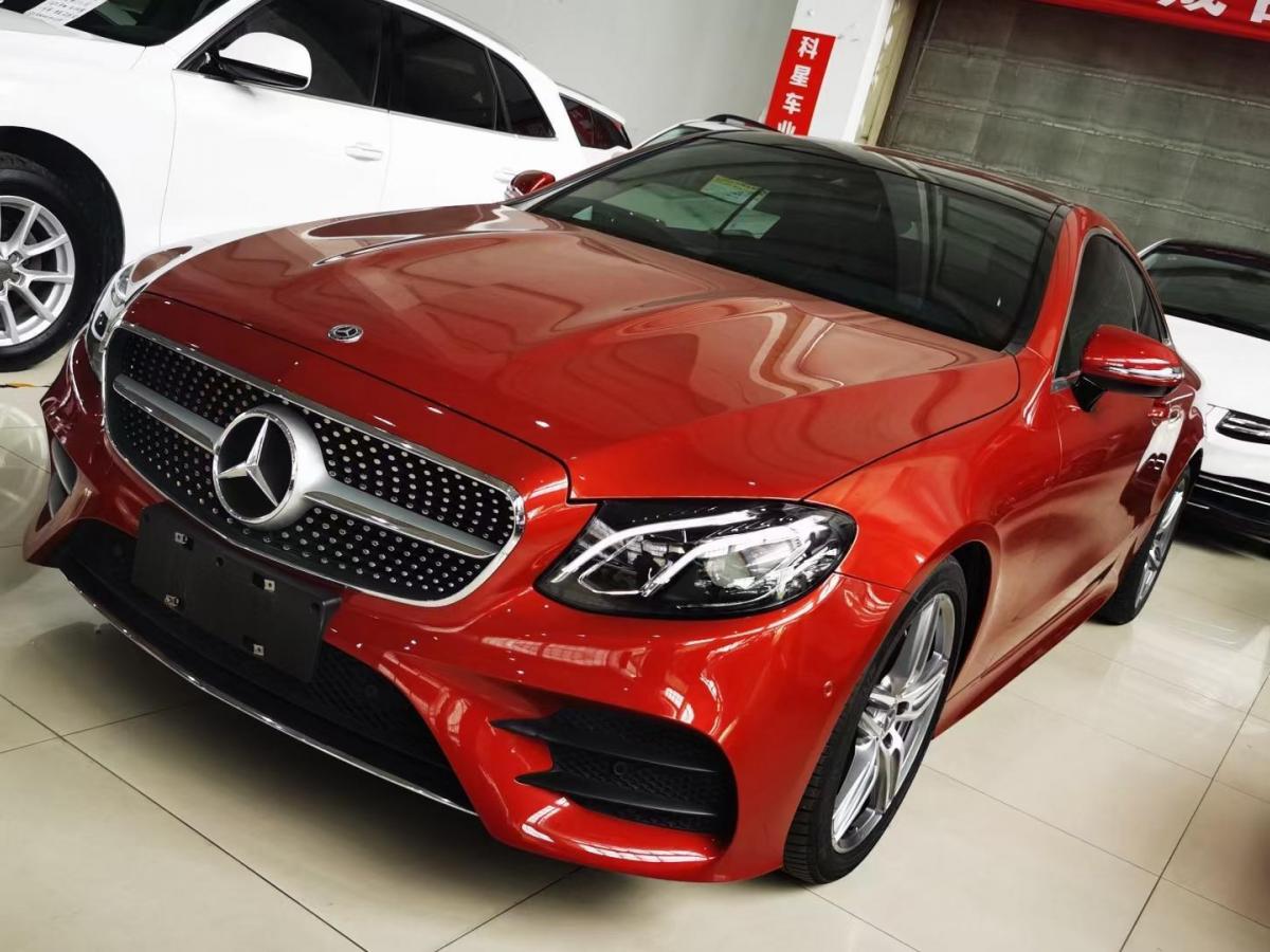 杭州2018年6月奔驰奔驰e级2018款e200轿跑车红色手自一体