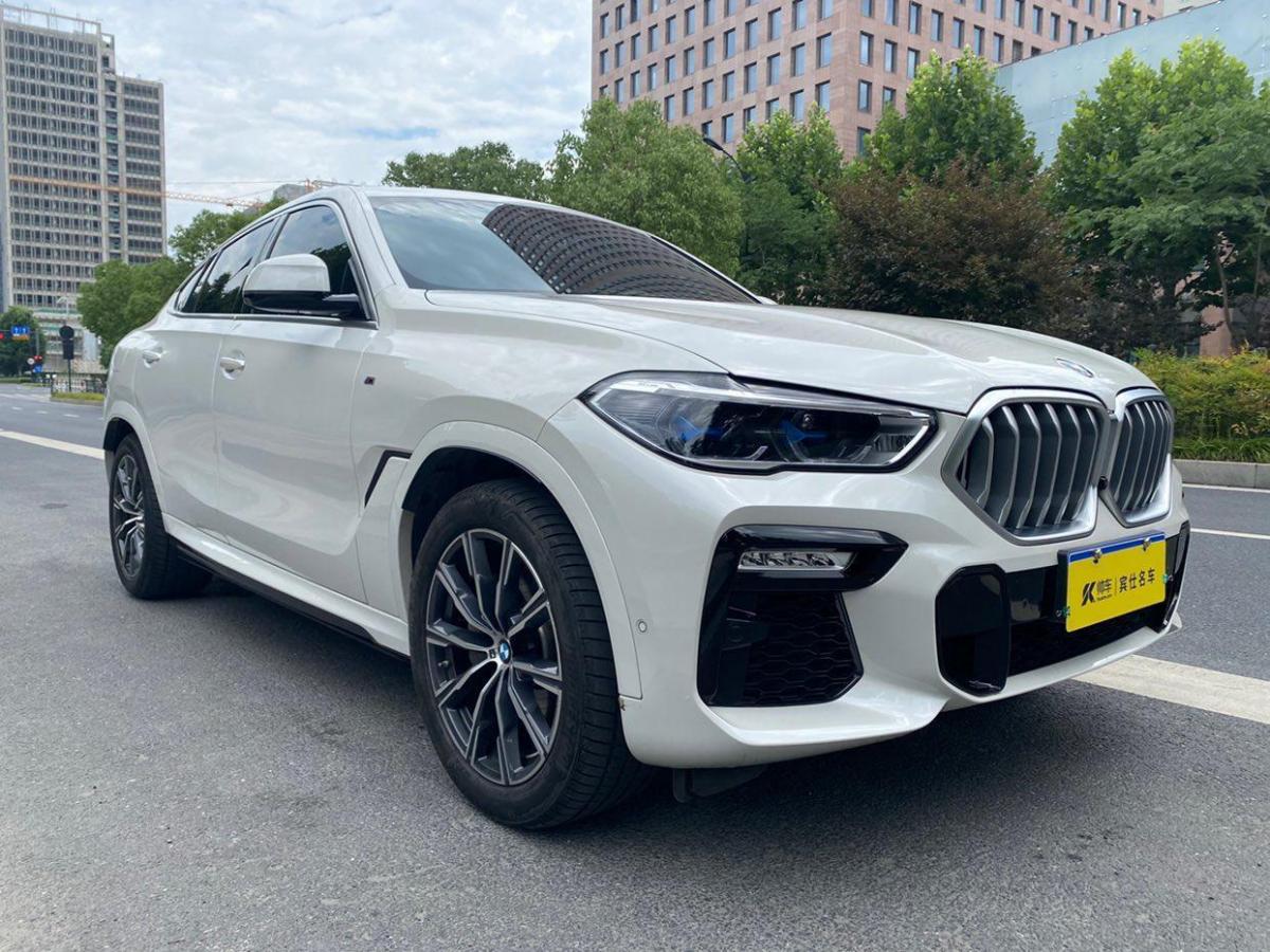 杭州2021年2月宝马宝马x62020款xdrive40im运动套装白色手自一体