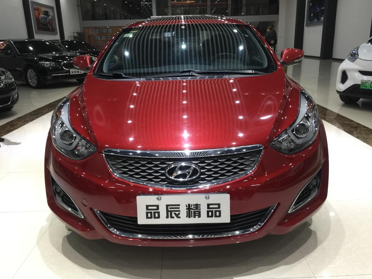 【桂林】2016年9月 现代 朗动 2016款 1.6l dlx 尊贵型 红色 手自一体