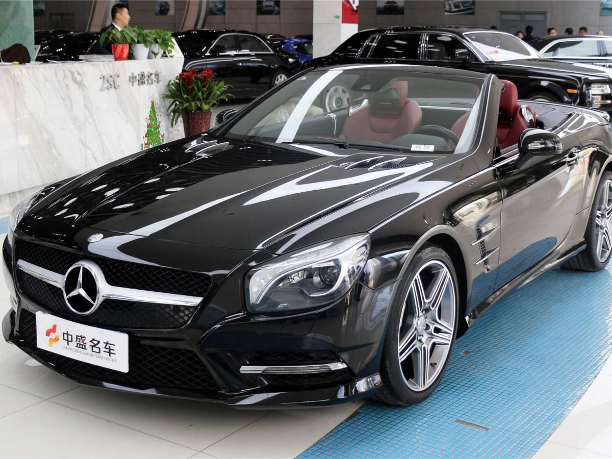 北京2013年3月奔驰奔驰sl级2013款sl35035l时尚型黑色自动档