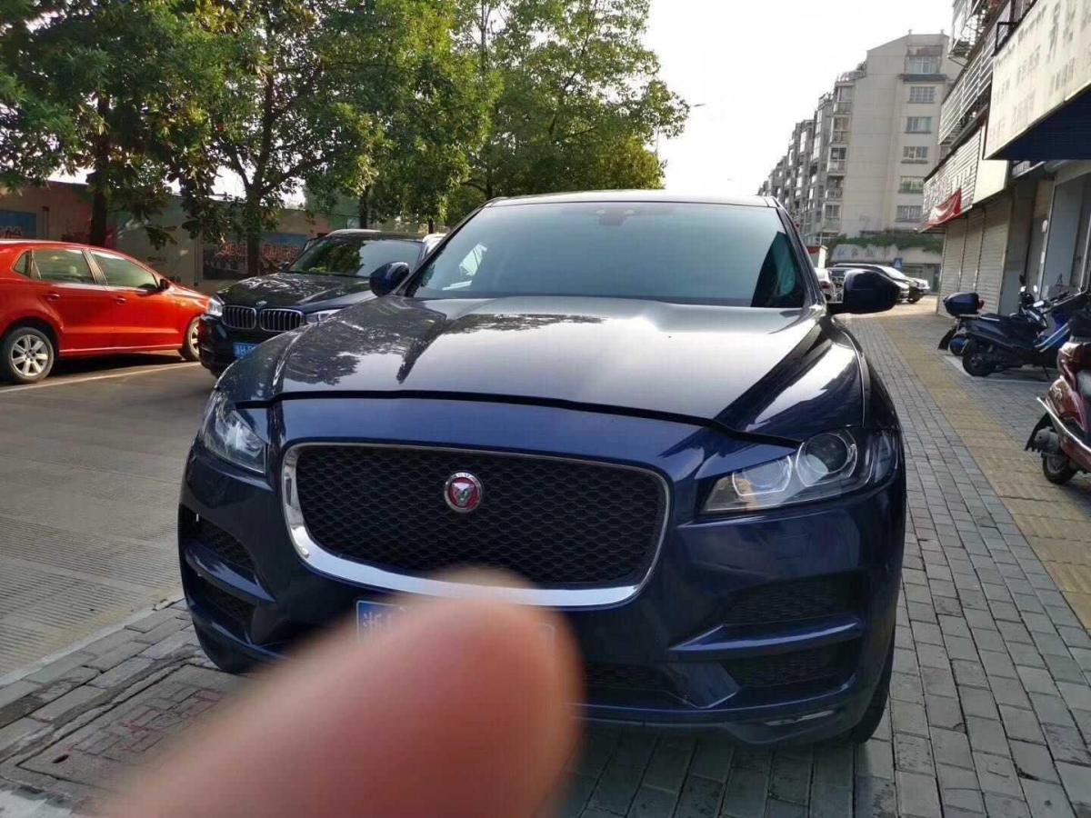 金华2018年6月捷豹fpace2018款20t四驱都市尊享版蓝色手自一体