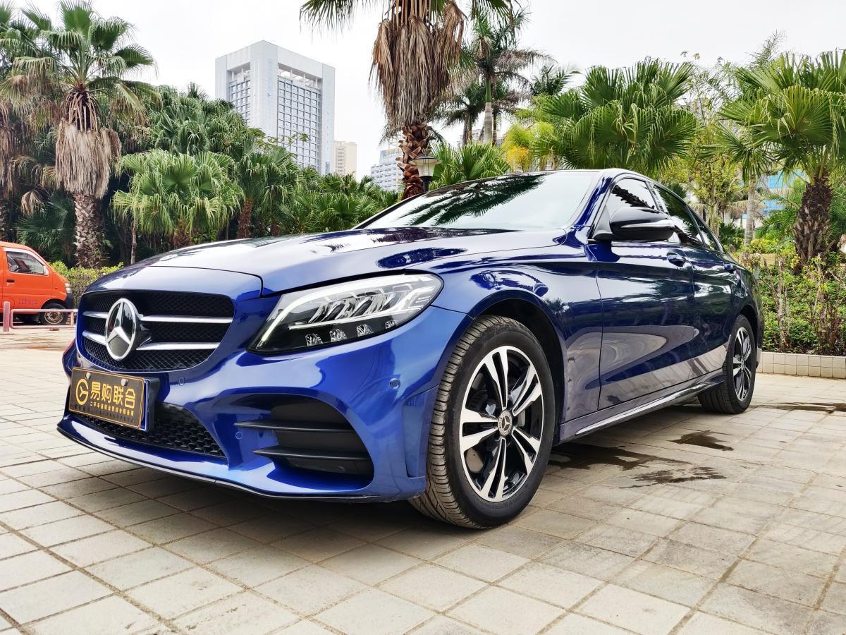 湛江2018年12月奔驰奔驰c级奔驰c级蓝色手自一体