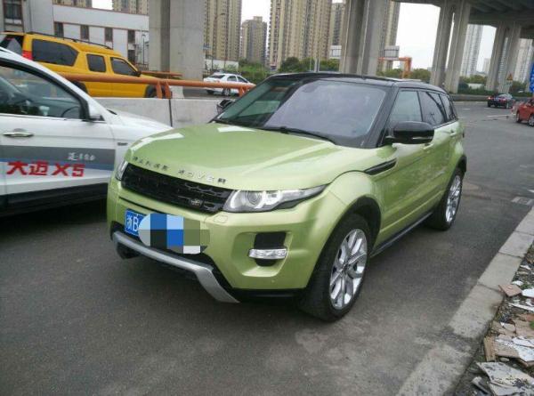 【宁波】2013年7月 路虎极光2.0t 草绿色 绿色 自动档