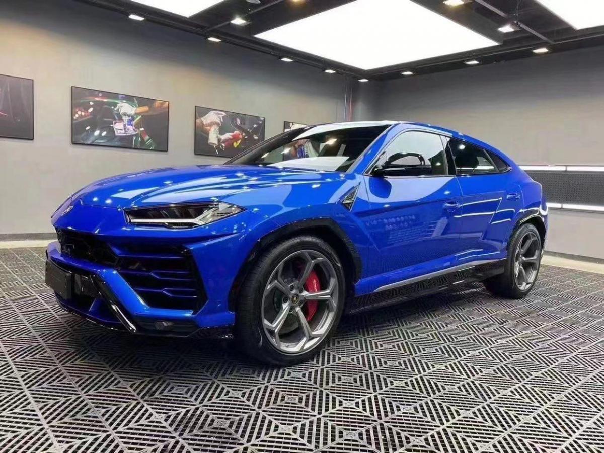 【聊城】2019年8月 兰博基尼 urus 2018款 4.0t v8 蓝色 手自一体
