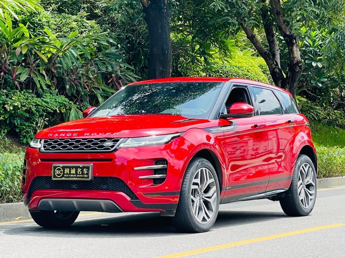 深圳2020年5月路虎揽胜极光2020款249psrdynamicse运动科技定制版红色