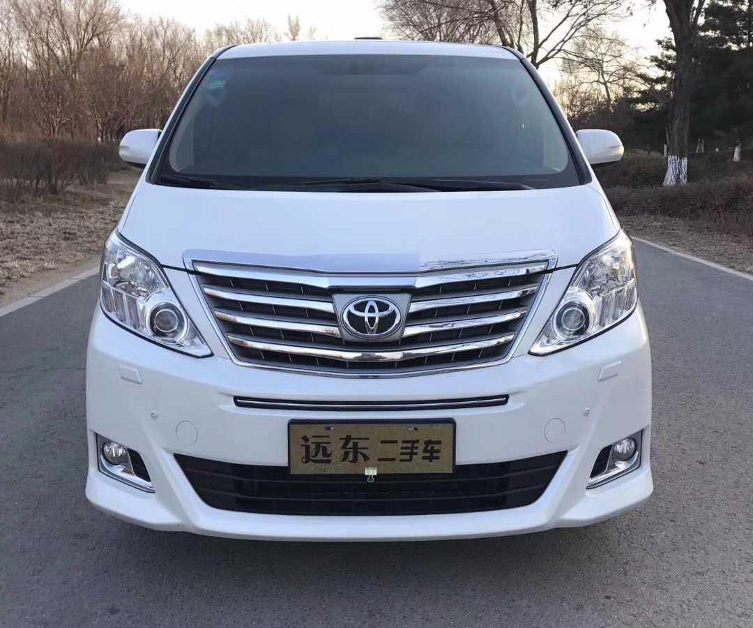 唐山2012年11月丰田埃尔法2012款35l豪华版白色金属漆加2000白色手自