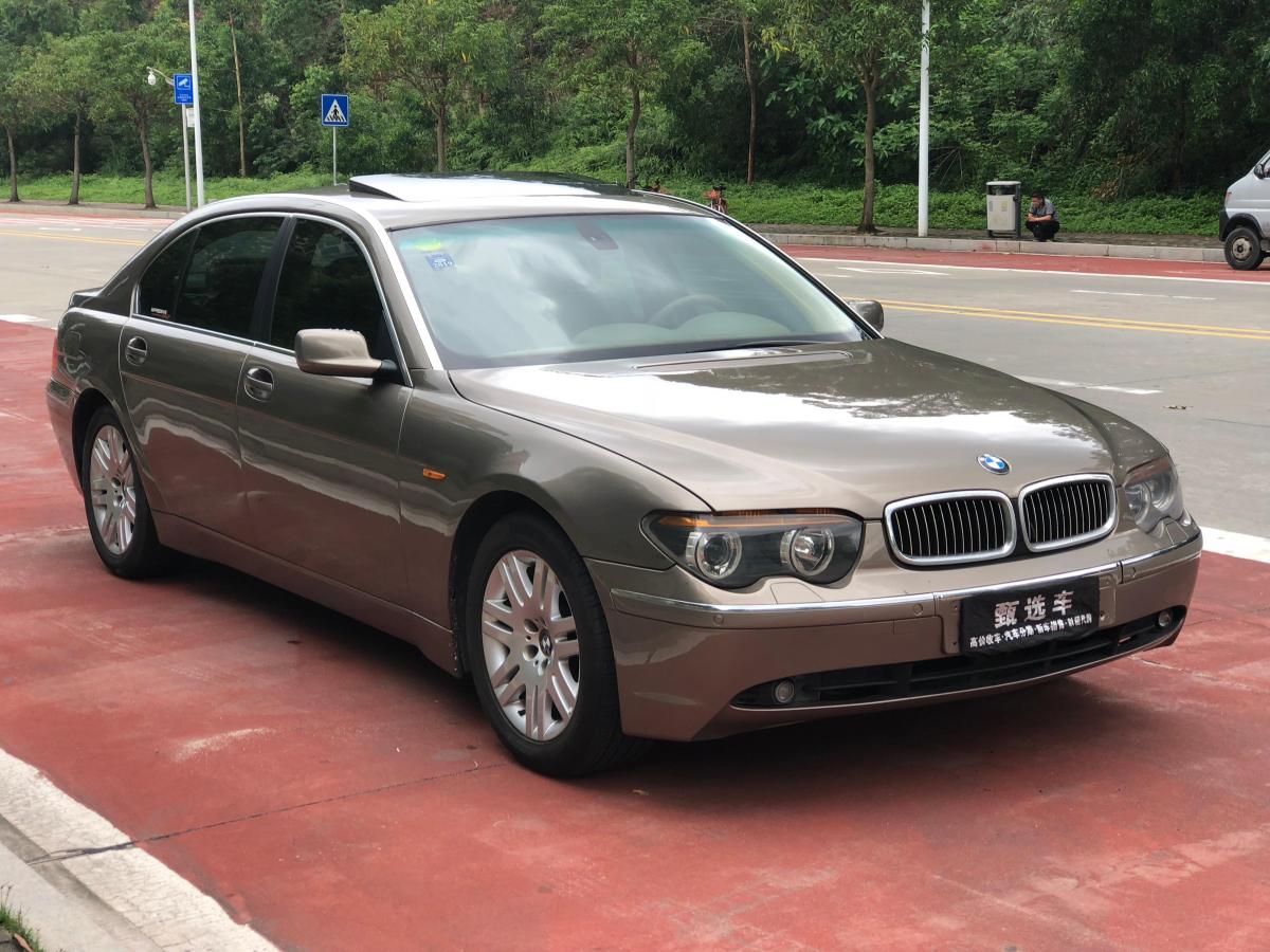 珠海2004年4月宝马宝马7系2004款730li香槟色自动档
