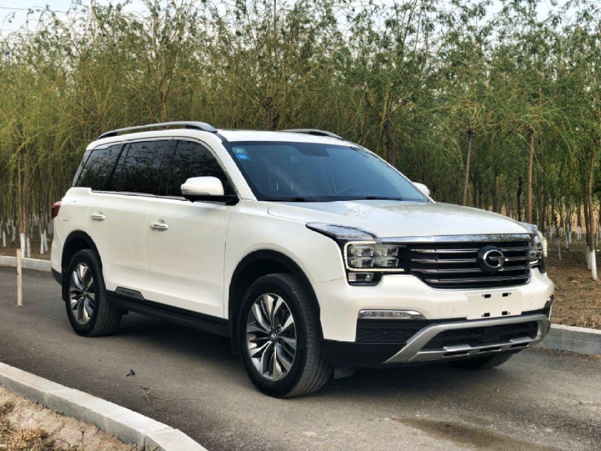 盘锦2017年4月广汽传祺gs82017款320t两驱豪华智联版白色手自一体