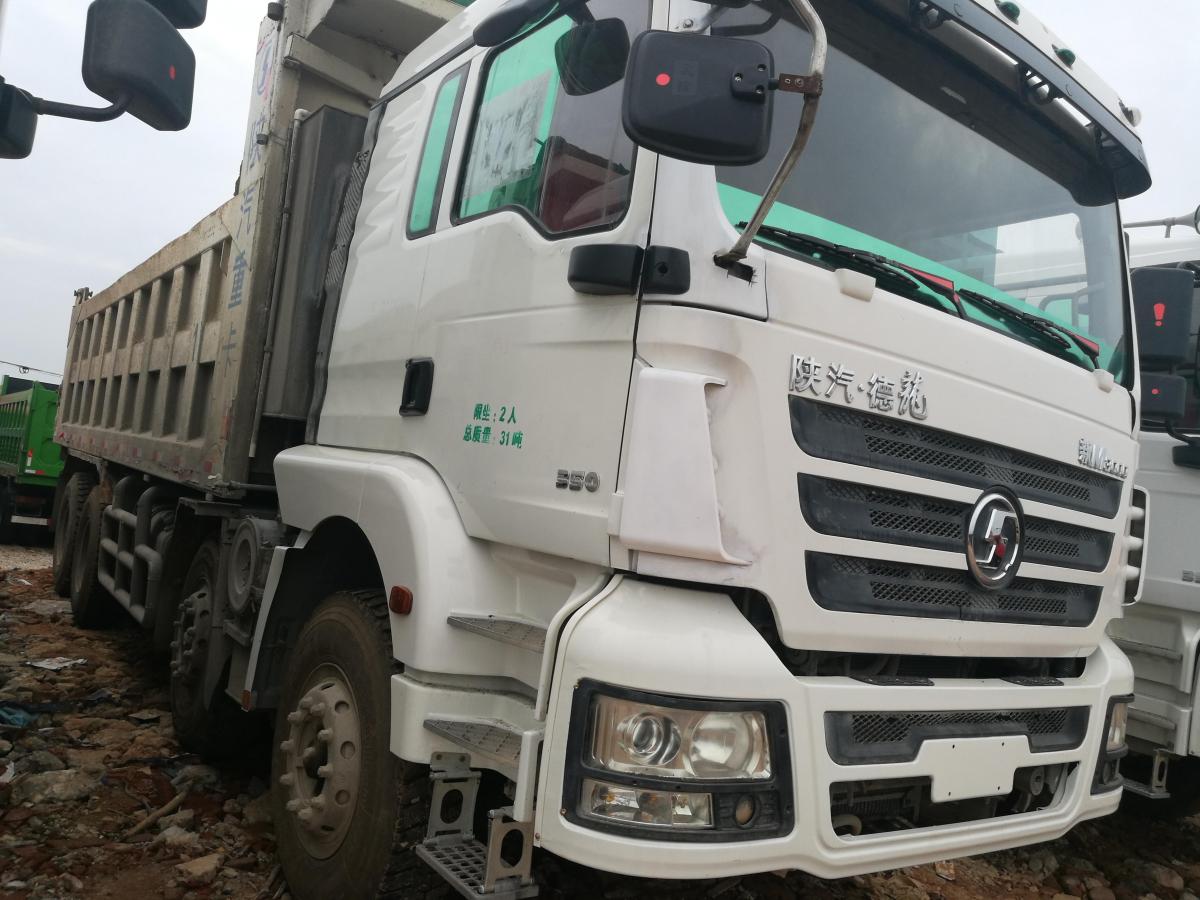 宜春2017年7月陕汽德龙前四后八自卸车白色手动挡