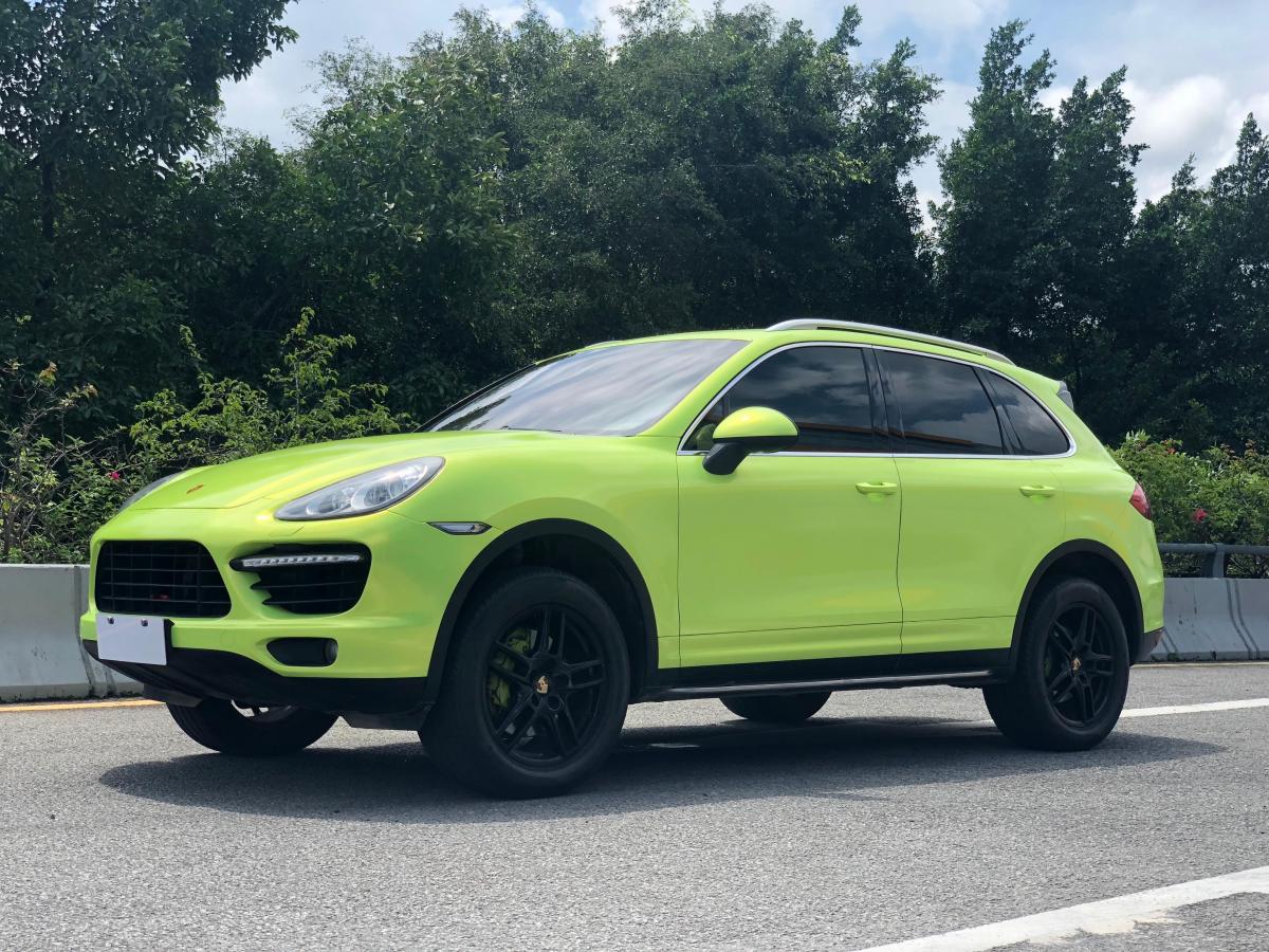 深圳2013年2月保时捷cayenne2011款cayenne30t绿色自动档