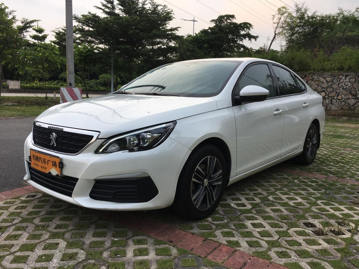 东莞2017年3月标致3082016款16l自动时尚版白色手自一体