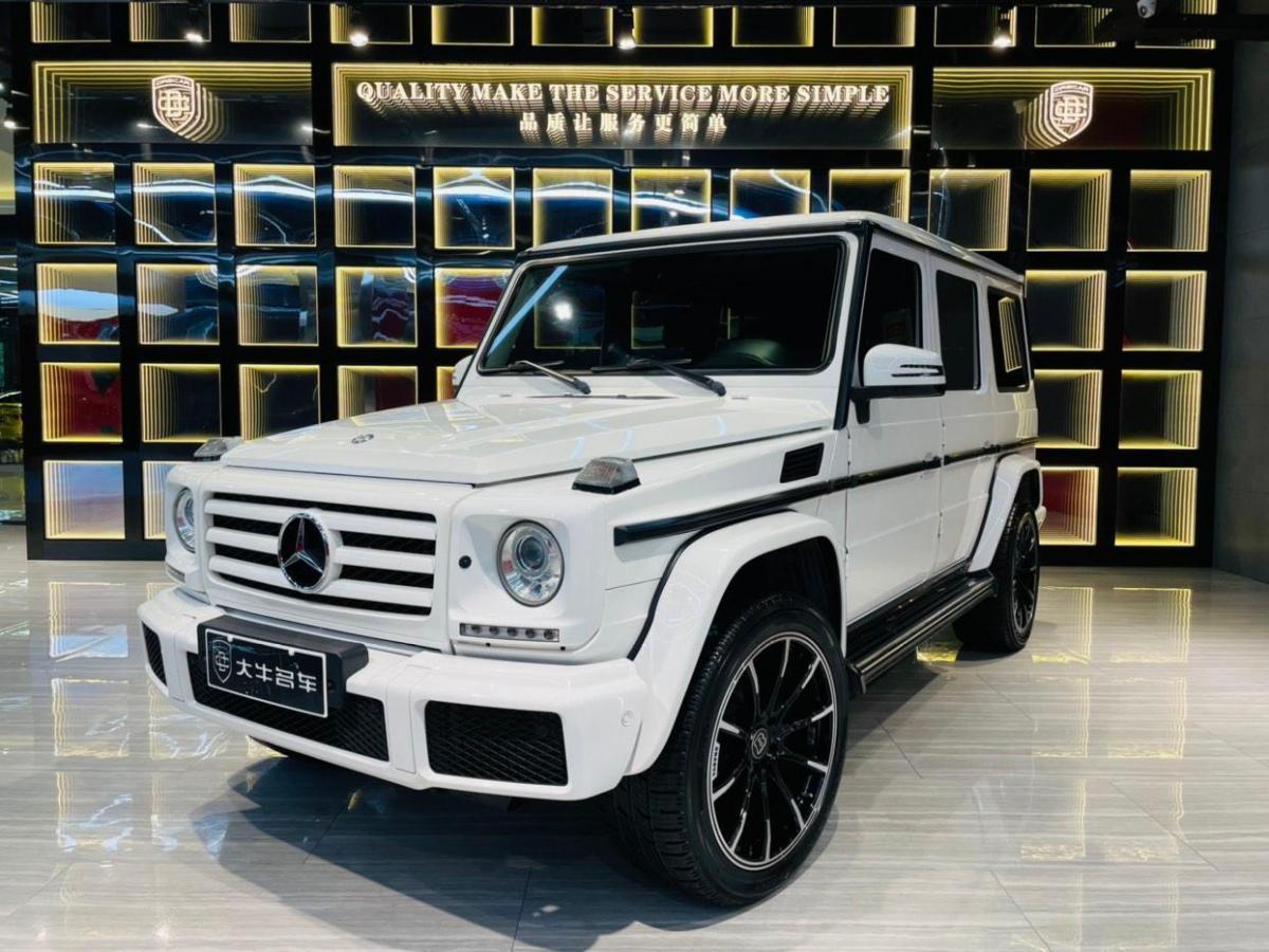 合肥2017年8月奔驰奔驰g级2017款g350d白色手自一体