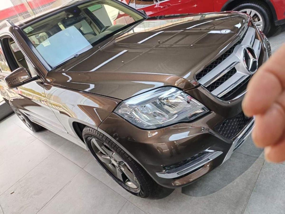 奔驰 奔驰glk级  2013款 glk 300 4matic 时尚型 香槟色 手自一体对