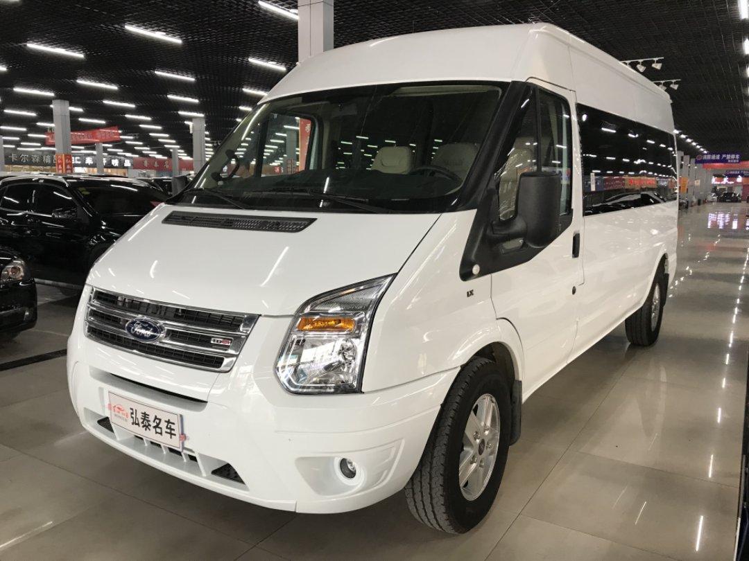 济南2018年3月江铃全顺22t长轴9座中顶豪华型客车白色手动挡