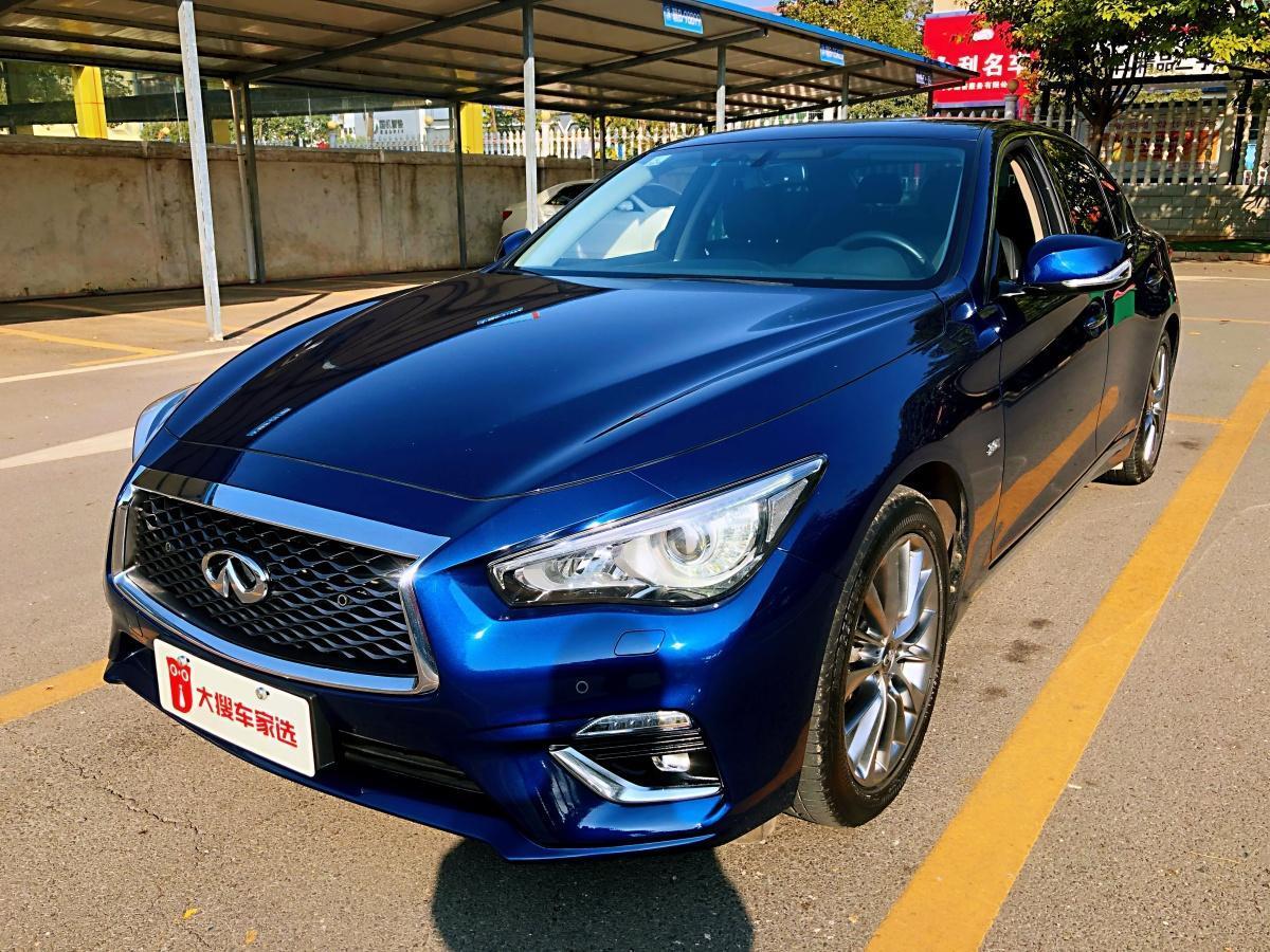 赣州2018年6月英菲尼迪q50l2018款20t进享版国vi蓝色手自一体