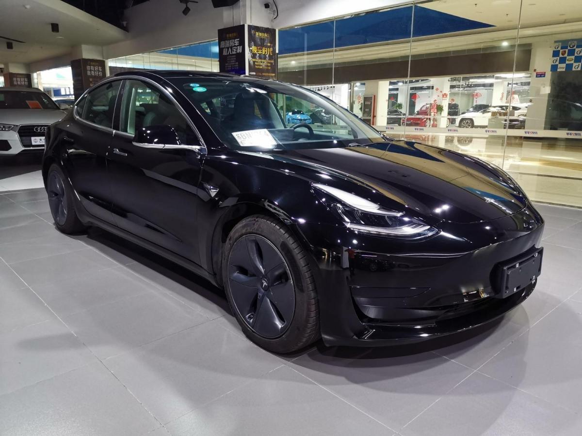 無錫2020年1月特斯拉modely2020款標準續航後驅升級版黑色自動檔