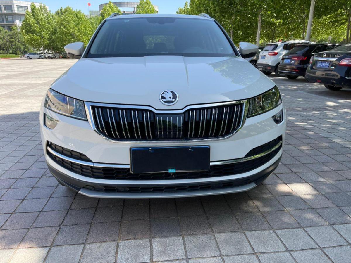 德州2019年6月斯柯达柯珞克2019款tsi280豪华版国v白色自动档