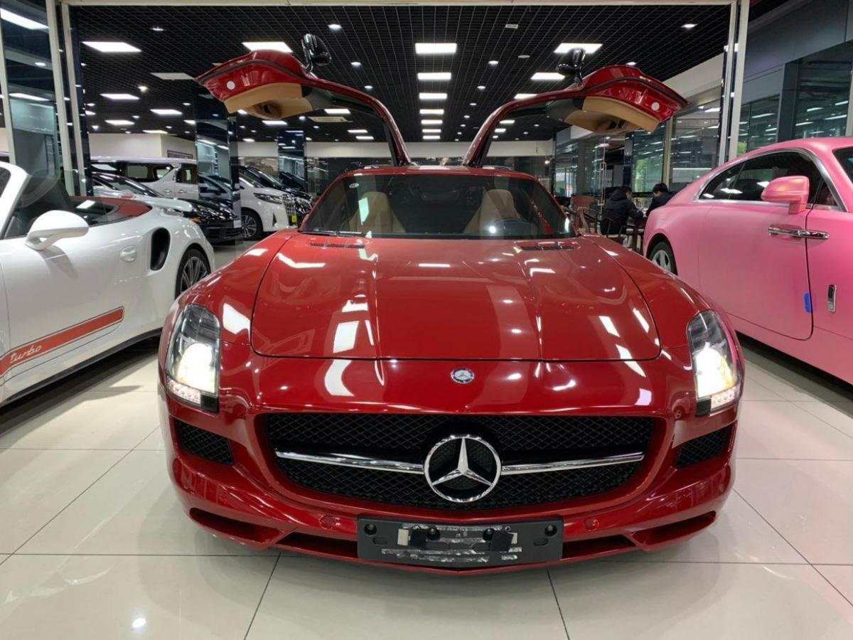 杭州2014年3月奔驰奔驰sls级amg2014款slsamg63l红色手自一体